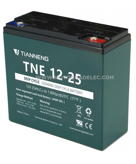 BATTERIE AGM VRLA 12V 25Ah TNE 12-25