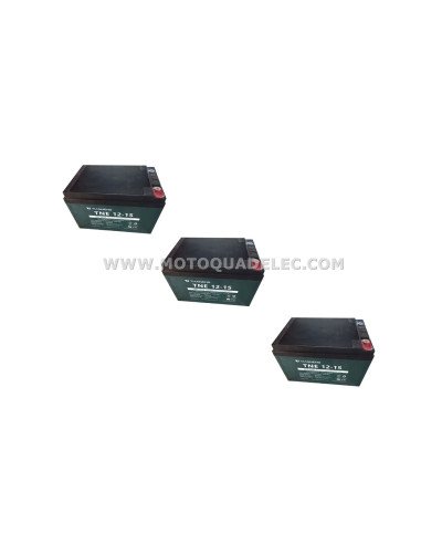 Pack batterie 36V (3x12V15Ah) Mini Quad, Quad Enfant