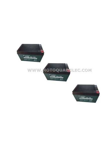 Pack batterie 36V (3x12V15Ah) Mini Quad, Quad Enfant