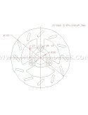 DISQUE DE FREIN ARRIERE POUR MINI QUAD DISQUE DE FREIN ARRIERE POUR MINI QUAD