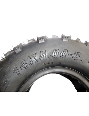 PNEU 14x5.00-6 TUBELESS CROSS