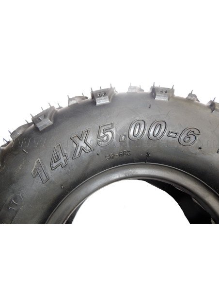 PNEU 14x5.00-6 TUBELESS CROSS
