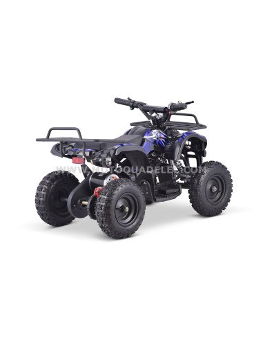 Mini Quad Enfant TOX 800W TRAPPER Bleu Prêt à Rouler
