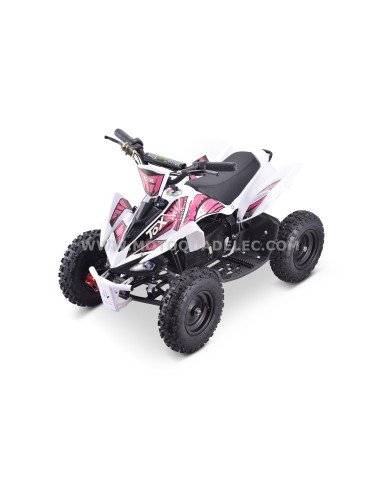 Mini Quad Enfant TOX 800W RUNNER Rose Prêt à Rouler