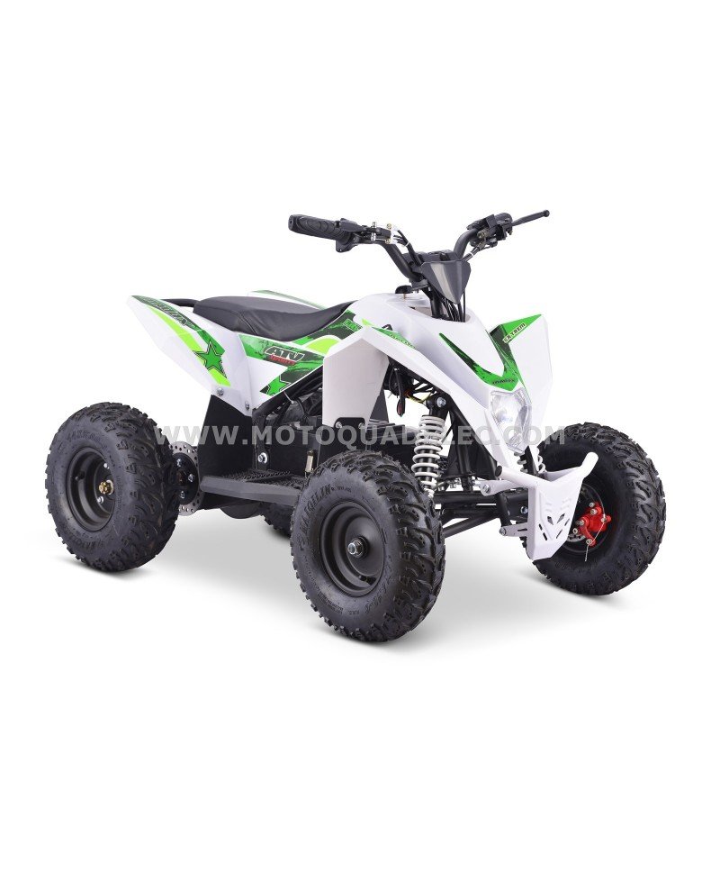 quad electrique 1300W 48V Adventurer Blanc MotoQuadElec